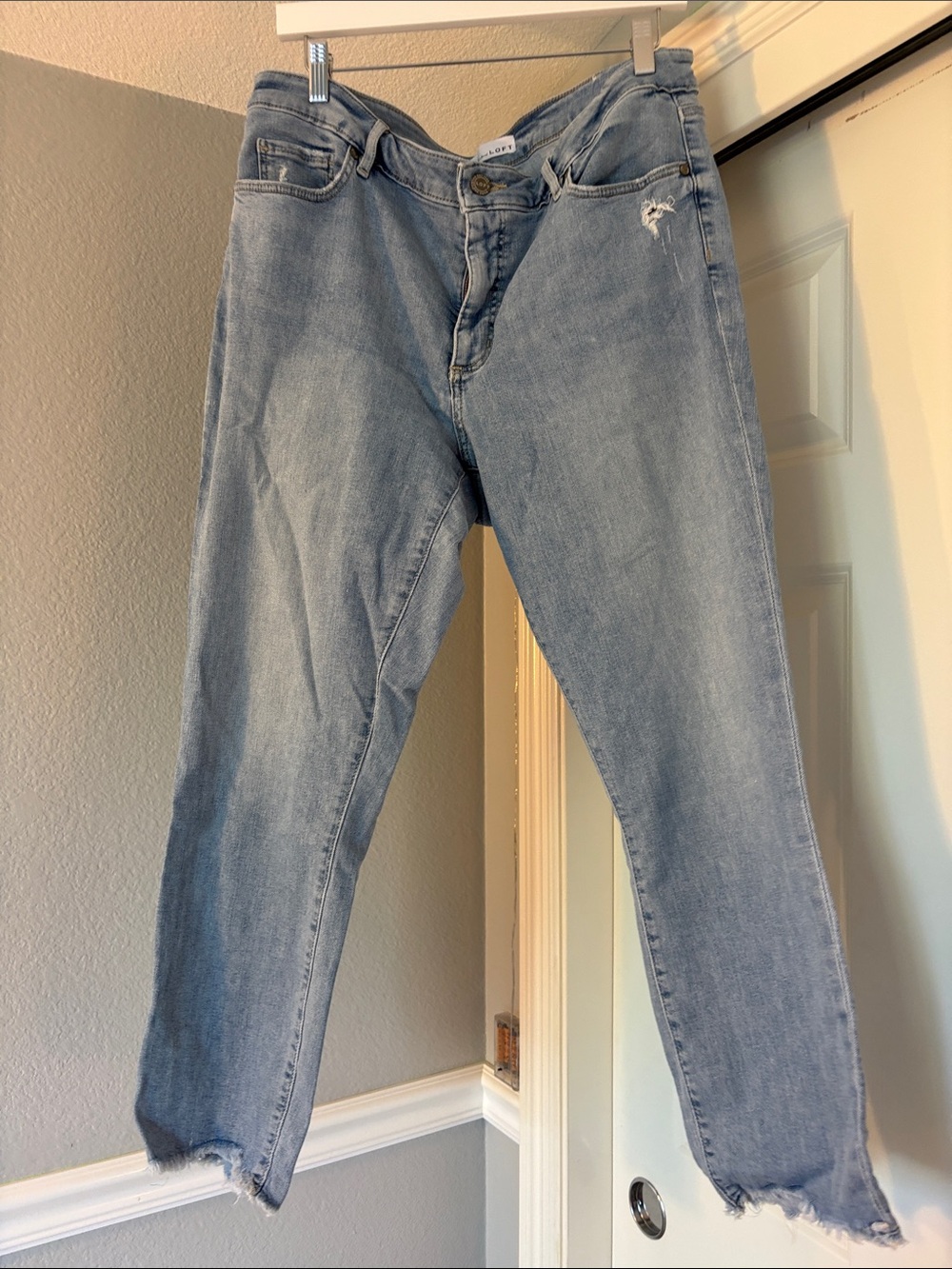 LOFT Light Blue Ankle Crop Jeans